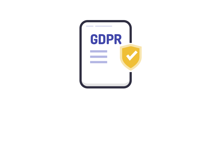 A document with the letters GDPR.